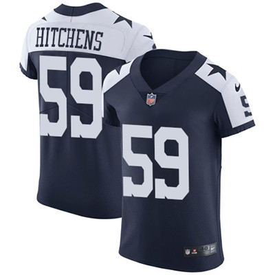 Nike Cowboys #59 Anthony Hitchens Navy Blue Thanksgiving Mens Stitched NFL Vapor Untouchable Throwba