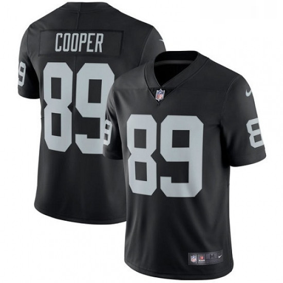 Mens Nike Oakland Raiders 89 Amari Cooper Black Team Color Vapor Untouchable Limited Player NFL Jers