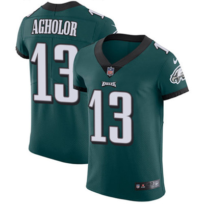 Nike Eagles #13 Nelson Agholor Midnight Green Team Color Mens Stitched NFL Vapor Untouchable Elite J