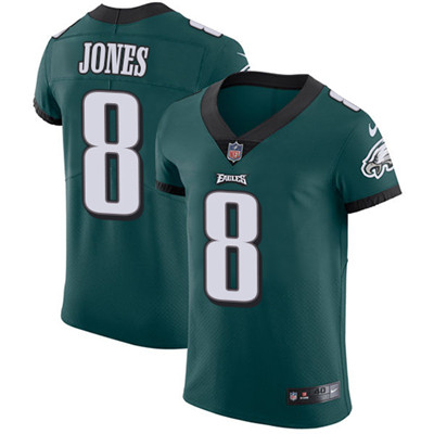 Nike Eagles #8 Donnie Jones Midnight Green Team Color Mens Stitched NFL Vapor Untouchable Elite Jers