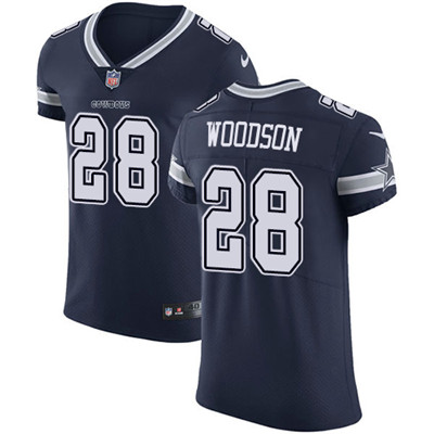 Nike Cowboys #28 Darren Woodson Navy Blue Team Color Mens Stitched NFL Vapor Untouchable Elite Jerse