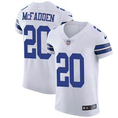 Nike Cowboys #20 Darren McFadden White Mens Stitched NFL Vapor U