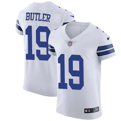 Nike Cowboys #19 Brice Butler White Mens Stitched NFL Vapor Unto