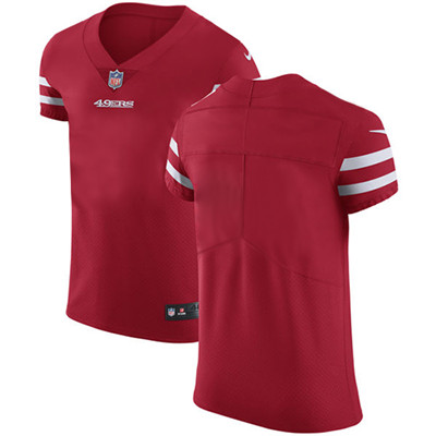 Nike 49ers Blank Red Team Color Mens Stitched NFL Vapor Untouchable Elite Jersey