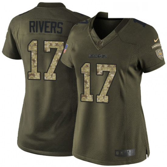 Womens Nike Los Angeles Chargers 17 Philip Rivers Elite Green Sa