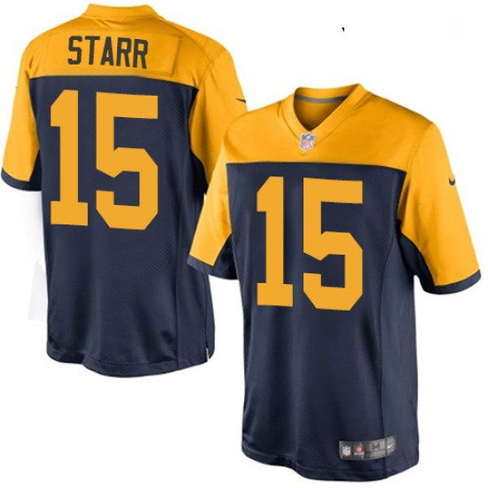 Youth Nike Green Bay Packers 15 Bart Starr Limited Navy Blue Alt