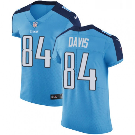 Mens Nike Tennessee Titans 84 Corey Davis Light Blue Team Color Vapor Untouchable Elite Player NFL J