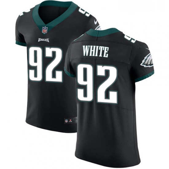 Mens Nike Philadelphia Eagles 92 Reggie White Black Alternate Vapor Untouchable Elite Player NFL Jer