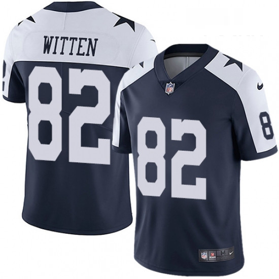 Youth Nike Dallas Cowboys 82 Jason Witten Navy Blue Throwback Alternate Vapor Untouchable Limited Pl