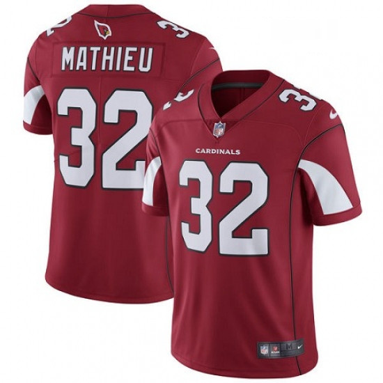 Men Nike Arizona Cardinals 32 Tyrann Mathieu Red Team Color Vapor Untouchable Limited Player NFL Jer