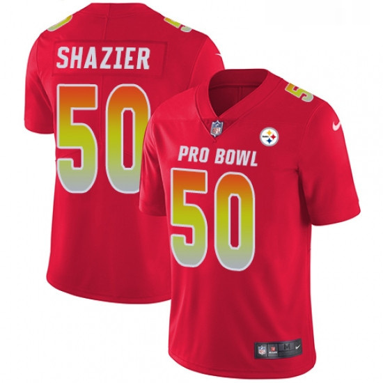 Womens Nike Pittsburgh Steelers 50 Ryan Shazier Limited Red 2018 Pro Bowl NFL Jersey