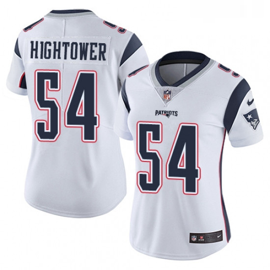 Womens Nike New England Patriots 54 Donta Hightower White Vapor Untouchable Limited Player NFL Jerse