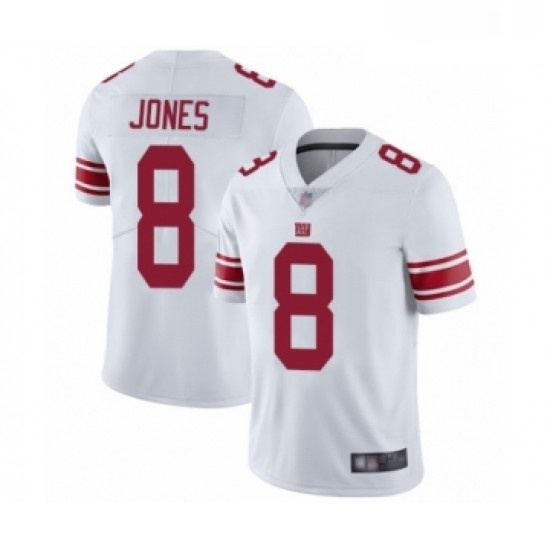 Youth New York Giants 8 Daniel Jones White Vapor Untouchable Limited Player Football Jersey