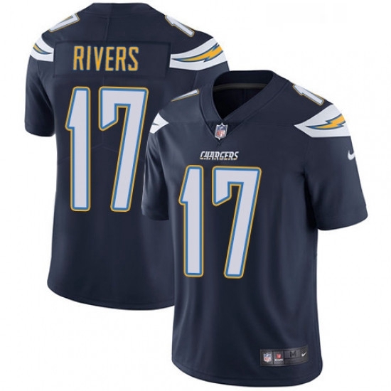 Youth Nike Los Angeles Chargers 17 Philip Rivers Navy Blue Team Color Vapor Untouchable Limited Play