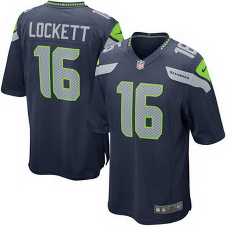 Tyler Lockett Seattle Seahawks Nike Youth Team Color Game Jersey   College Navy