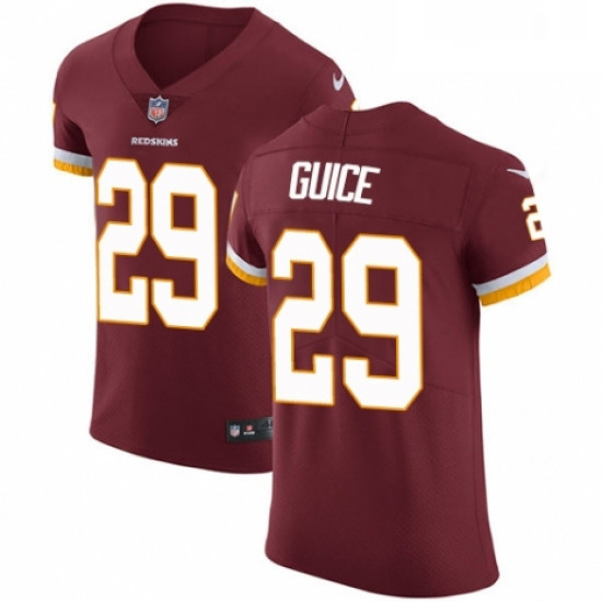 Mens Nike Washington Redskins 29 Derrius Guice Burgundy Red Team Color Vapor Untouchable Elite Playe