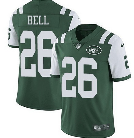 Nike Jets 26 Le 27Veon Bell Green Vapor Untouchable Limited Jersey