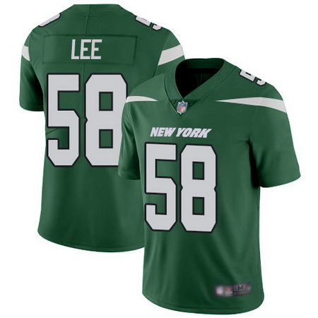 Jets #58 Darron Lee Green Team Color Men Stitched Football Vapor