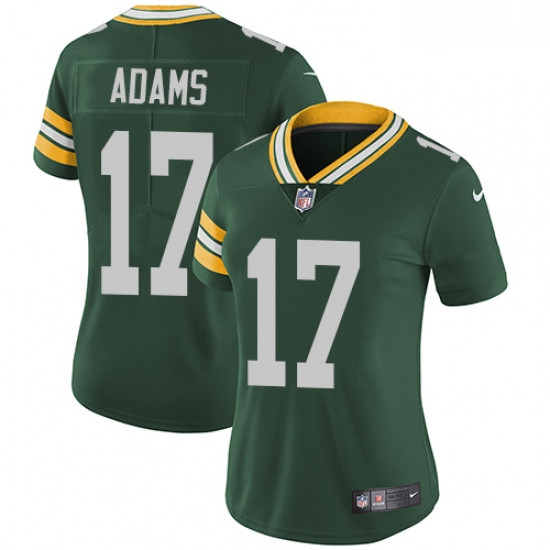 Womens Nike Green Bay Packers 17 Davante Adams Green Team Color Vapor Untouchable Limited Player NFL