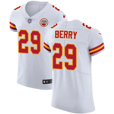 Nike Chiefs #29 Eric Berry White Mens Stitched NFL Vapor Untouch