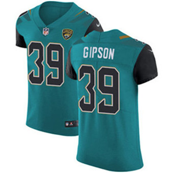 Nike Jaguars #39 Tashaun Gipson Teal Green Team Color Mens Stitched NFL Vapor Untouchable Elite Jers