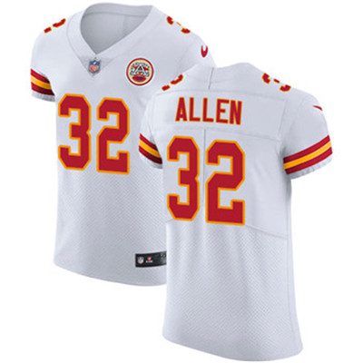 Nike Chiefs #32 Marcus Allen White Mens Stitched NFL Vapor Untouchable Elite Jersey