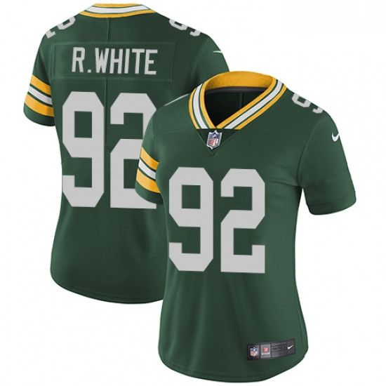 Womens Nike Green Bay Packers 92 Reggie White Green Team Color Vapor Untouchable Limited Player NFL 