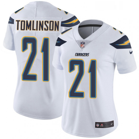 Womens Nike Los Angeles Chargers 21 LaDainian Tomlinson White Vapor Untouchable Limited Player NFL J