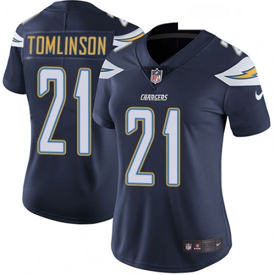 Womens Nike Los Angeles Chargers 21 LaDainian Tomlinson Navy Blue Team Color Vapor Untouchable Limit