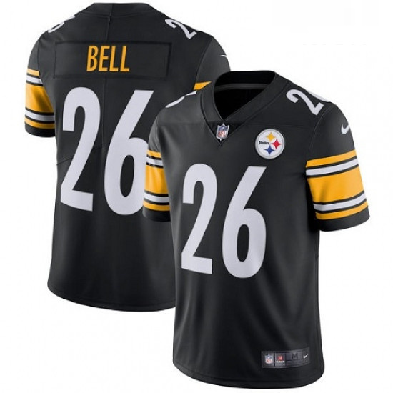 Mens Nike Pittsburgh Steelers 26 LeVeon Bell Black Team Color Vapor Untouchable Limited Player NFL J