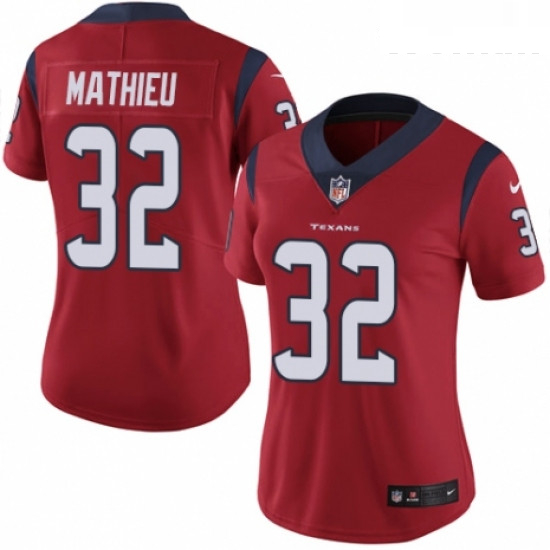 Womens Nike Houston Texans 32 Tyrann Mathieu Red Alternate Vapor