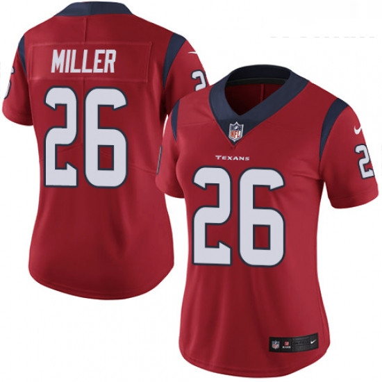 Womens Nike Houston Texans 26 Lamar Miller Limited Red Alternate