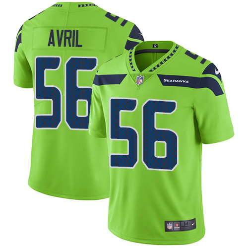 Nike Seahawks #56 Cliff Avril Green Mens Stitched NFL Limited Ru