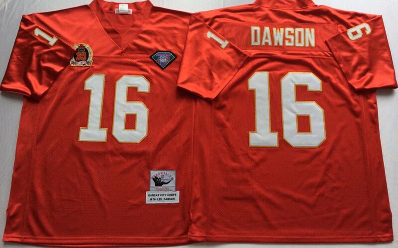 Nike Chiefs #16 Len Dawson Red Men's Stitched NFL throwback Jersey