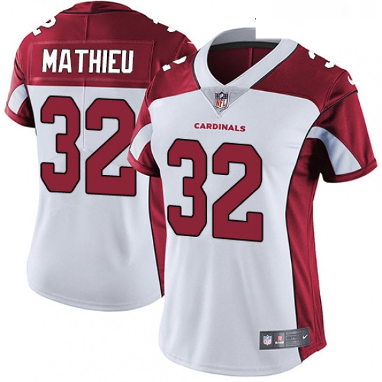 Womens Nike Arizona Cardinals 32 Tyrann Mathieu Elite White NFL Jersey