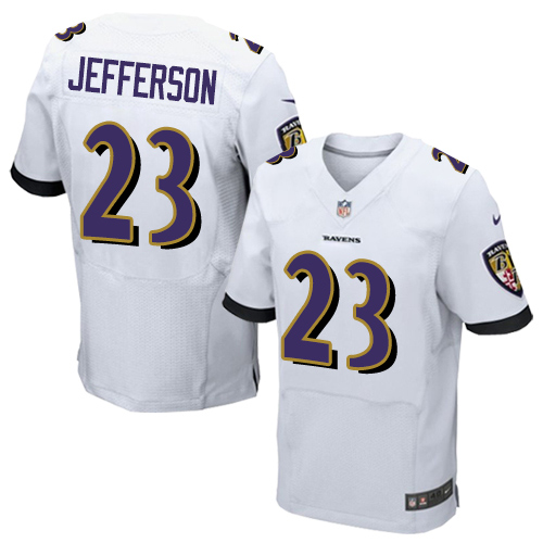 Nike Ravens #23 Tony Jefferson White Mens Stitched NFL New Elite