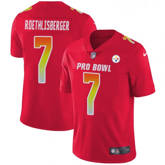 Mens Nike Pittsburgh Steelers 7 Ben Roethlisberger Limited Red 2