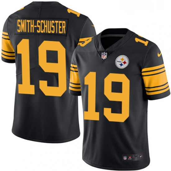 Youth Nike Pittsburgh Steelers 19 JuJu Smith Schuster Limited Black Rush Vapor Untouchable NFL Jerse