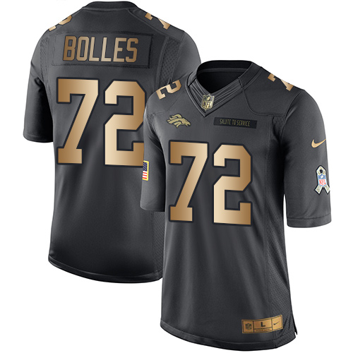 Nike Broncos #72 Garett Bolles Black Mens Stitched NFL Limited G