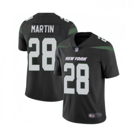 Youth New York Jets 28 Curtis Martin Black Alternate Vapor Untouchable Limited Player Football Jerse