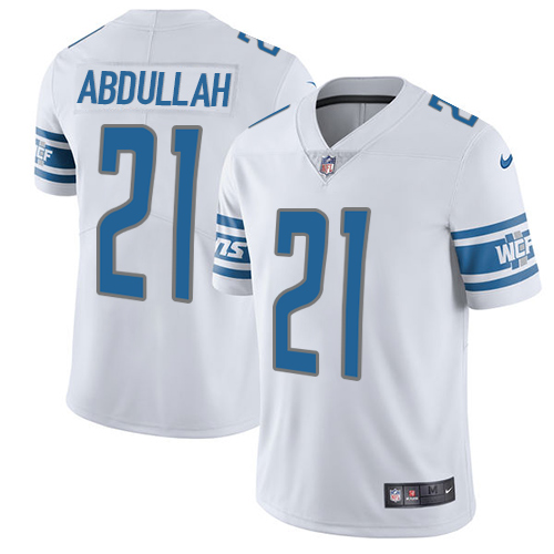 Nike Lions #21 Ameer Abdullah White Mens Stitched NFL Limited Je