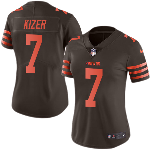 Nike Browns #7 DeShone Kizer Brown Womens Stitched NFL Limited R