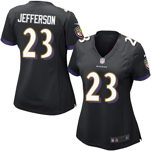 Nike Ravens #23 Tony Jefferson Black Alternate Womens Stitched NFL New Elite Jersey