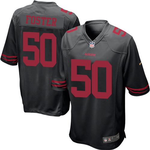 Nike 49ers #50 Reuben Foster Black Alternate Youth Stitched NFL 