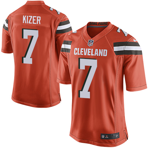 Nike Browns #7 DeShone Kizer Orange Alternate Youth Stitched NFL