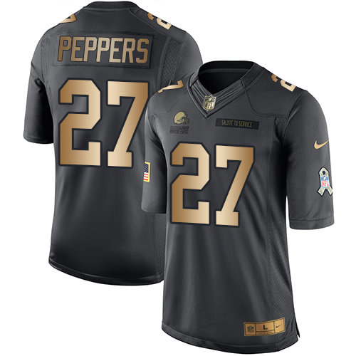 Nike Browns #27 Jabrill Peppers Black Youth Stitched NFL Limited