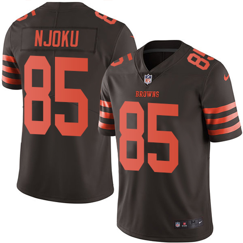 Nike Browns #85 David Njoku Brown Youth Stitched NFL Limited Rus