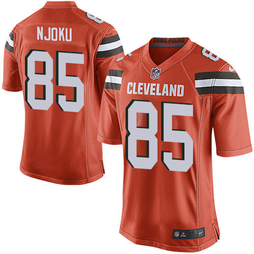Nike Browns #85 David Njoku Orange Alternate Youth Stitched NFL 