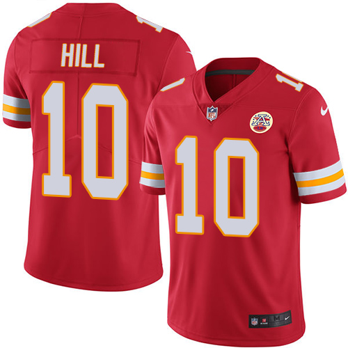 Nike Chiefs #10 Tyreek Hill Red Youth Stitched NFL Limited Rush 