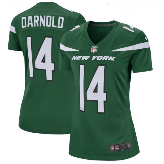 Womens New York Jets 14 Sam Darnold Nike Green Player Game Jerse